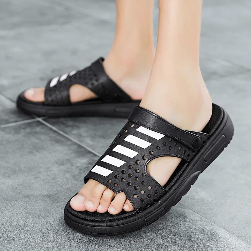 Fashion 2024 Summer Men Slippers Breathable Sports Slides Outdoor Sneakers Casual Fashion Shoes Open Toe Slides Luxury Brand Slides