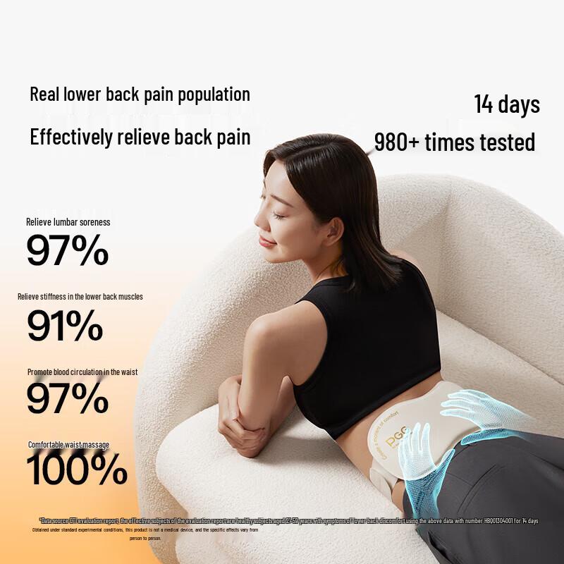 PGG W7 Smart Lumbar & Uterus Warming Massager Belt