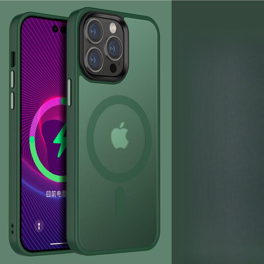 Applicable To Apple 16 Mobile Phone Case Magsaf Magnetic Absorbing IPhone 15 Skin Feeling Matte Oil Blasting Protective Case