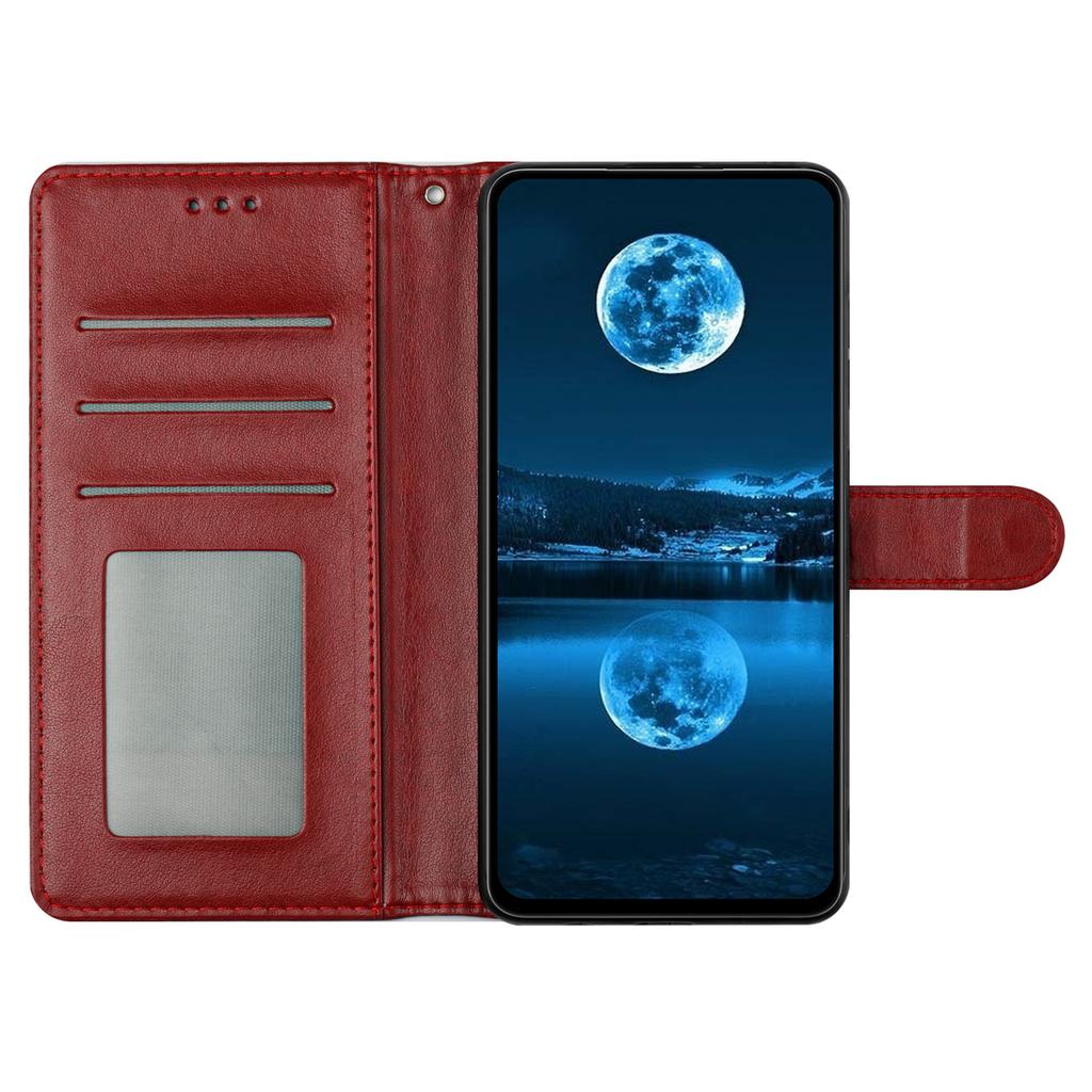For Samsung Galaxy S25 FE Leather Case Wallet Stand Phone Cover with Handy Strap