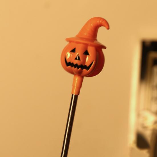 Halloween Pumpkin Glow Wand Flashing Toy Pumpkin Stick Ghost Flashing Wand Shake Toy Christmas Birthday Festive Atmosphere Enhancer