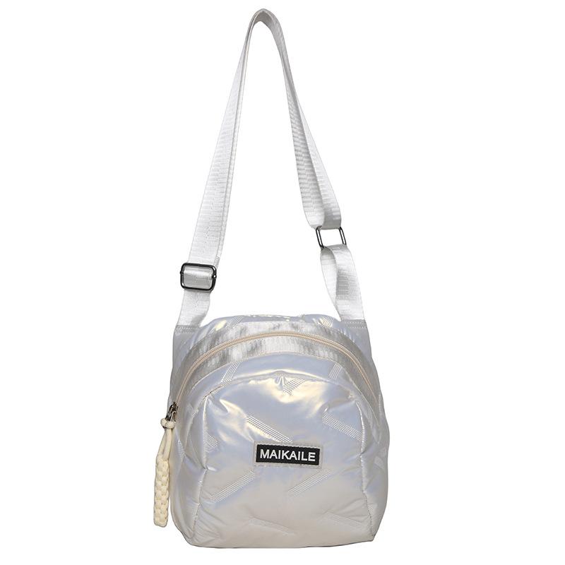 Fashionable New Autumn and Winter Down Shell Bag Diamond Space Cotton Jacket Backpack One-shoulder Crossbody Bag