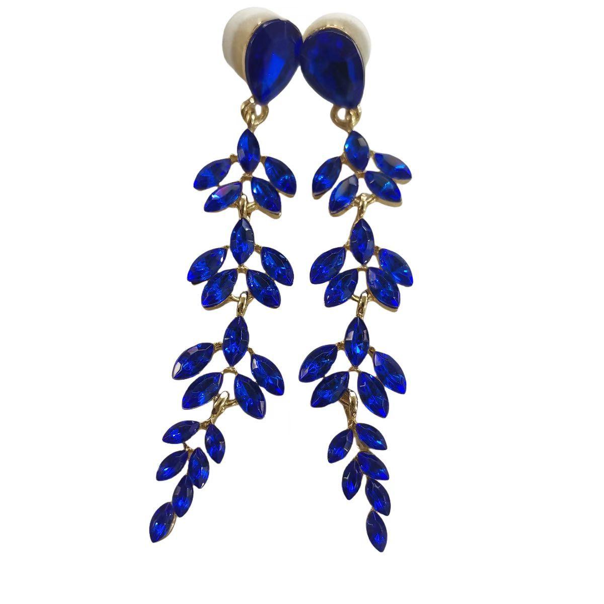 

Модные универсальные длинные серьги цвета пшеничного колоса в стиле OL, серьги с бриллиантами из сплава, женские украшения 2463