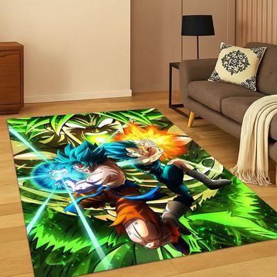 Klassischer Anime D-Dragon B-Ball Cartoon Teppich Teppich für Schlafzimmer Wohnzimmer Sofa Fußmatte Heimdekor, Kinder Spielbereich Teppich Rutschfest Geschenk