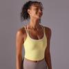 Auroth Back Cross Sports Vest Women Yoga Sports Bra Candy Color Fitness Top