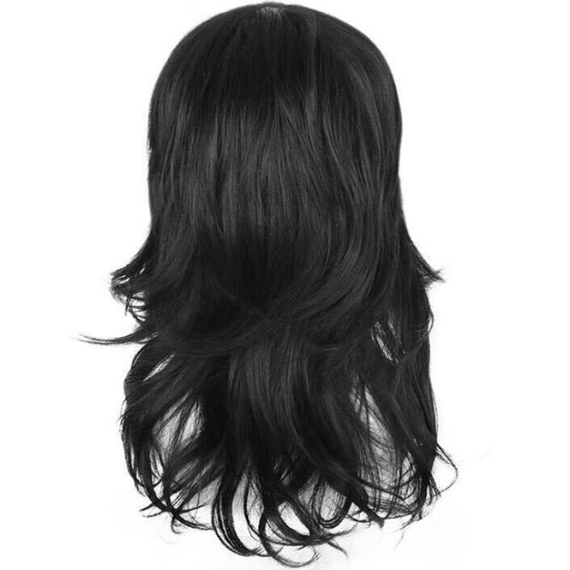 Anime My Boku no Hero Academia Shouta Aizawa Lange gewellte schwarze hitzebeständige Cosplay-Perücke