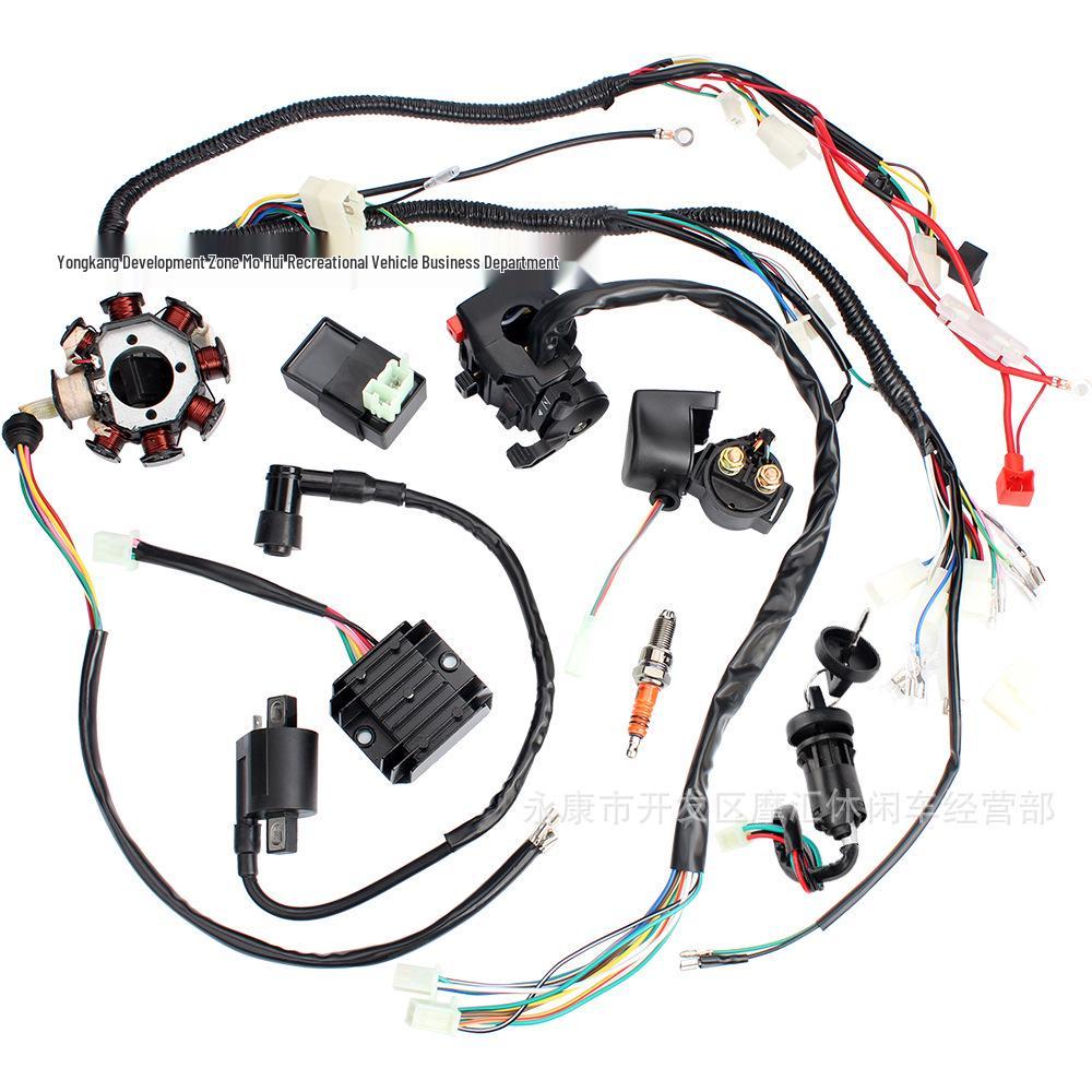 ATV Beach Car Accessories: Three-Hole Wiring Harness for 150-250CC with Ignition System CDI Hybrid Model