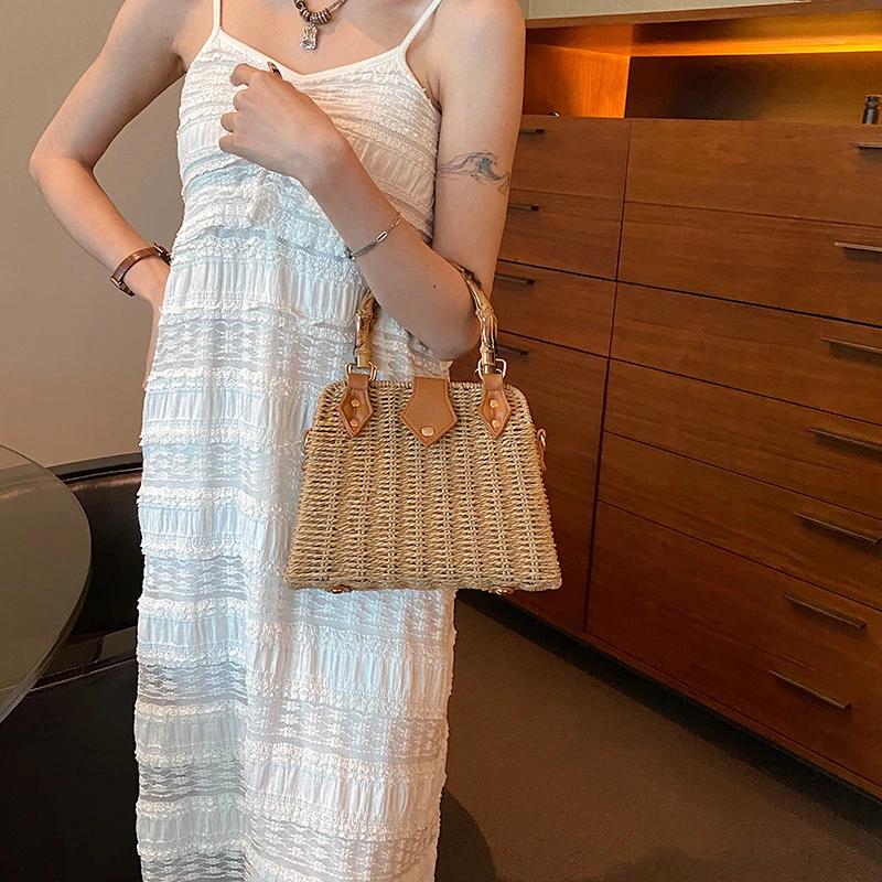 Women's monochromatic shoulder bags fabric with large capacity zippered inner pocket casual line high quality