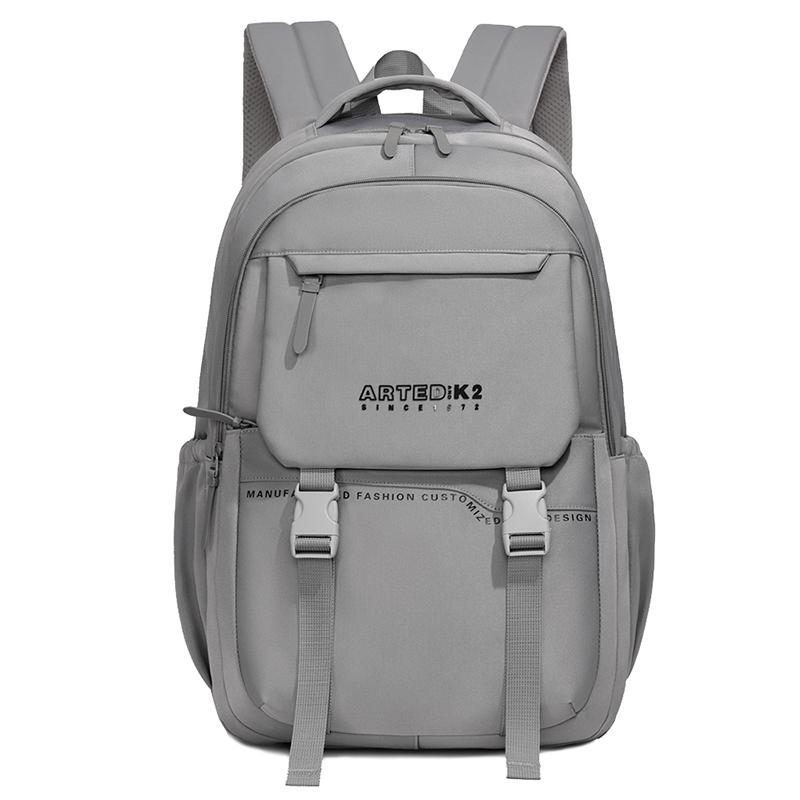Color Block Backpack Student Lightweight Schoolbag Large Capacity Men's Outdoor Backpack