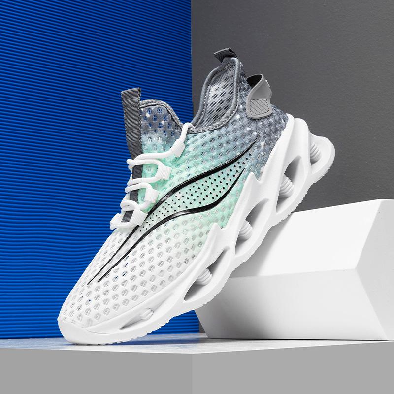 Men's Shoes Summer Breathable Thin Mesh Hollow Mesh Sports Running Casual Lightweight Outdoor Mesh Shoes Summer Shoes