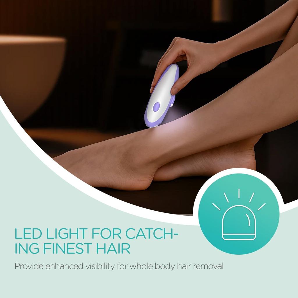 Epilators Hair Removal for Women with 21 Tweezers & LED Light, 2 Speeds Cordless Epilator for Women, Electric Hair Removal Epilators Rechargeable for