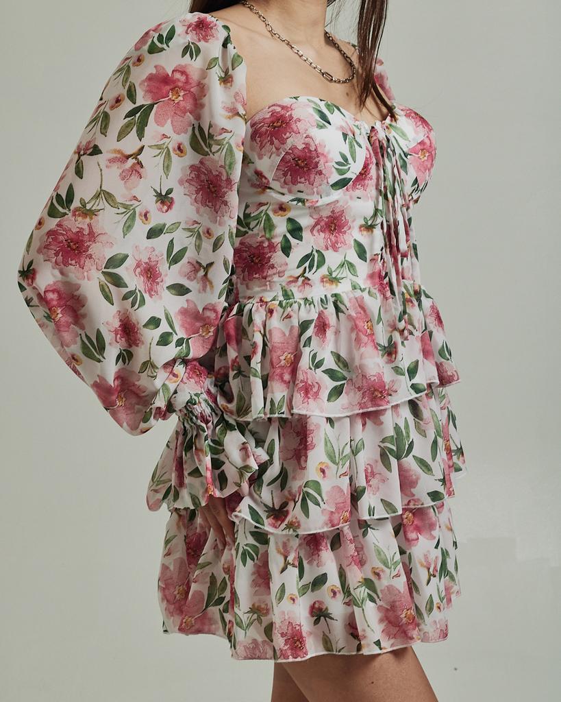 Summer Dress Milirud 528 SM Red and White