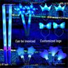 Custom Blue Concert Glow Stick Headband - Luminous Star & Silver Support Props