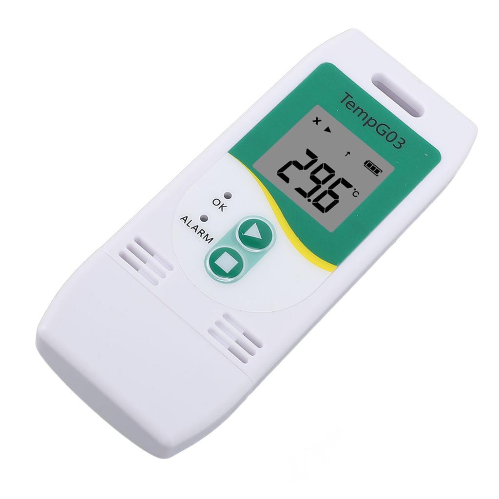 Temperature Humidity Logger with PDF CSV Report USB 32000 Points High Accuracy Over Temperature