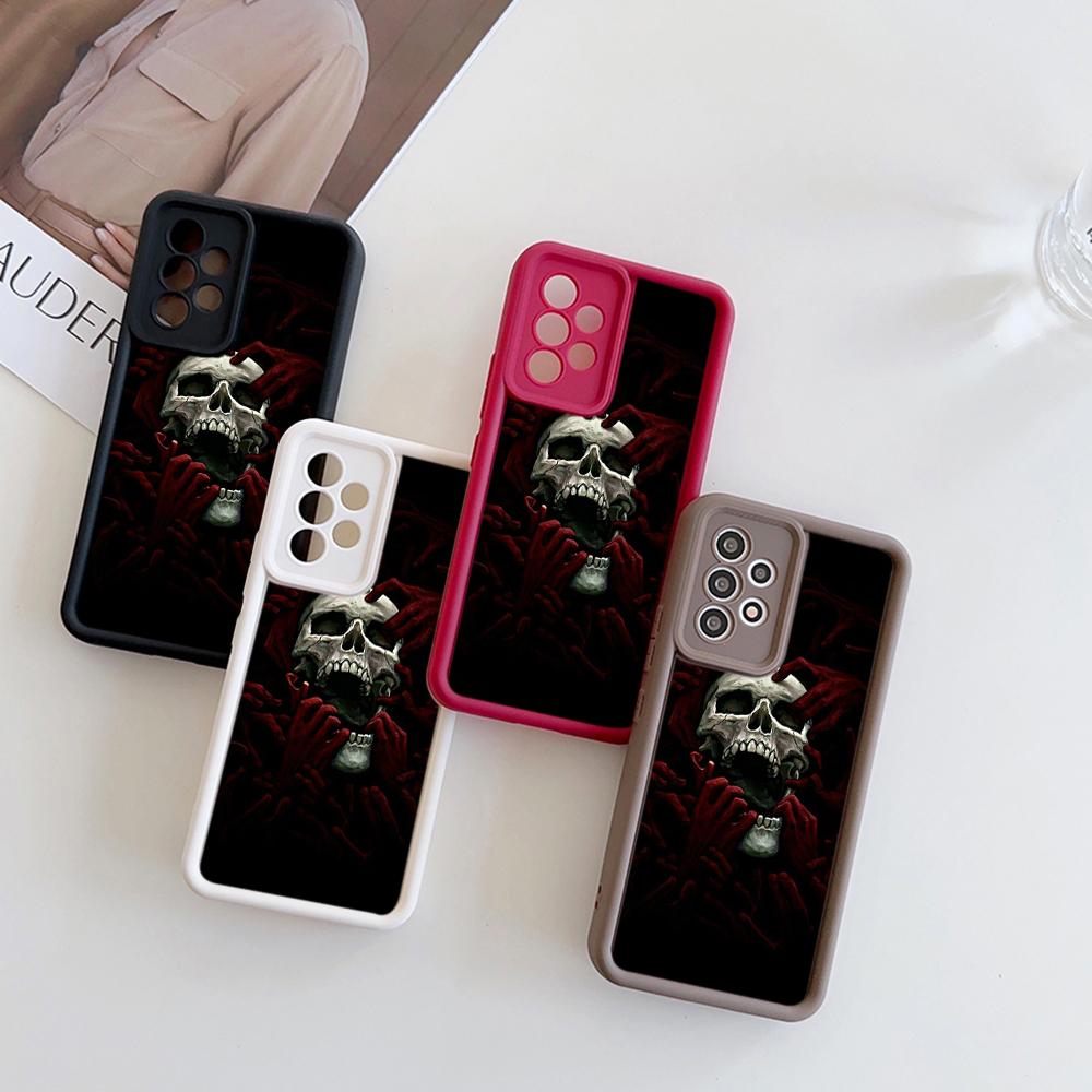 

Мягкий силиконовый чехол N61 Nightmares с дизайном черепа для Samsung S24 A05s A54 A25 A34 M54 Xiaomi POCO X5 Redmi Note 12S Huawei P50 Honor 90 Чехол с ангельскими глазками