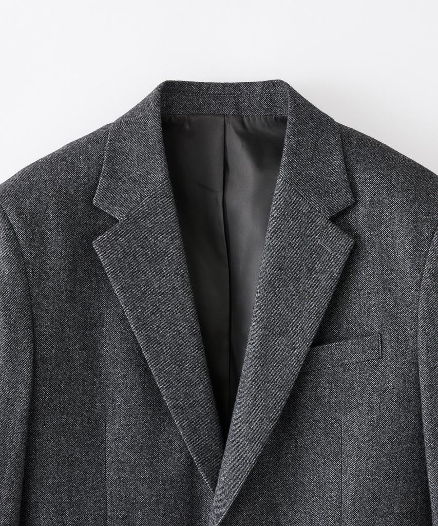 STCO Twill Brushed Blazer_Charcoal Gray (Relaxed Fit)_Sejwd01Nsc