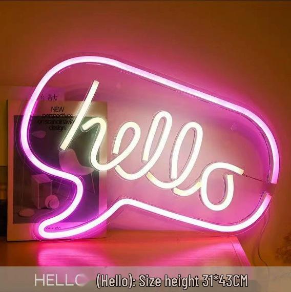 Cross-border LED Acrylic Neon Decorative Light for Game Atmosphere and Bar Wall Styling