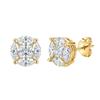WUIHA 925 Sterling Silver Marquise Cut VVS1 D Color Real GRA Moissanite Diamonds Wedding Engagement Studs Earrings Fine Jewelry