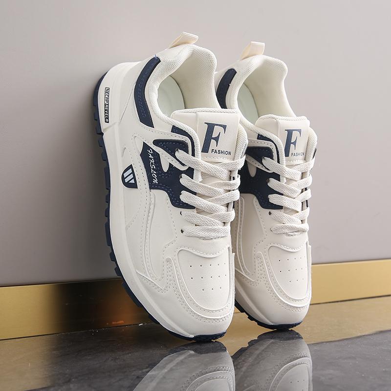 Fashion Casual Women White Shoes Adult Sneakers Ins Version Dad Shoes Women 2025 Spring Student Running Sports Thick Bottom Heightening