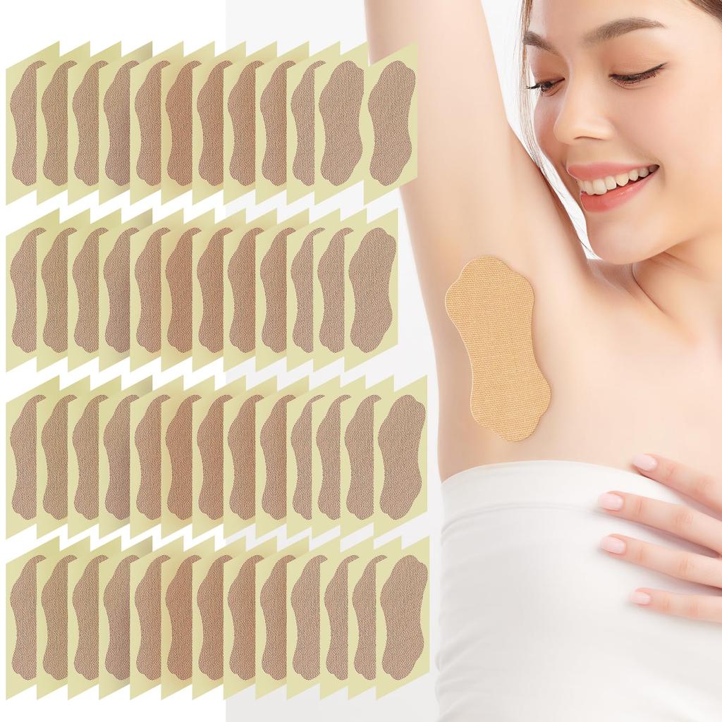 Ziyue Underarm Sweat for Men and Large Prevents Sweat Gentle On Skin Pads, 50-Pack, Women, Antibacterial, Deodorizing, Quick-Drying, Discreet,