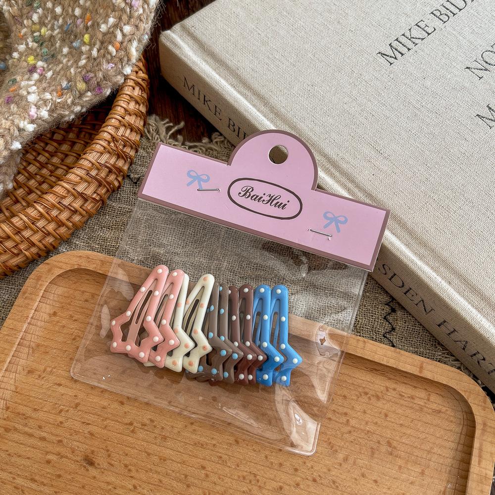 10 stücke Neue Koreanische Haarnadeln für Kinder Mädchen Milch Tee Farbe Prinzessin Haarspangen Bang Seite Clip Kleines Mädchen Haar zubehör