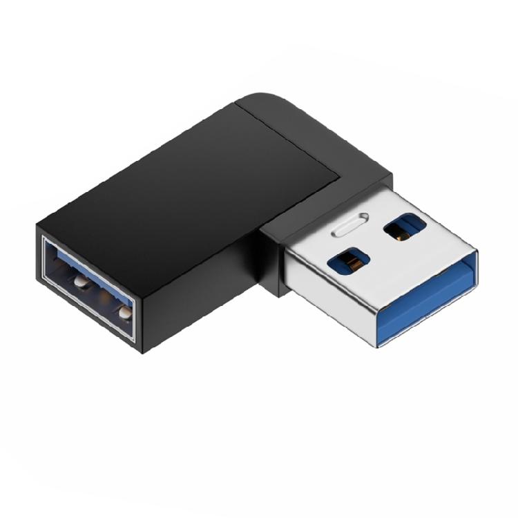 

90 Degree Right Up Down Angled USB3.0 Male to Female Extension Adapter for PC