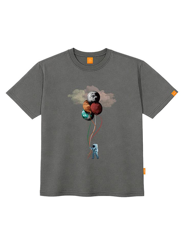 Ellamo Planet T Short Sleeve T-Shirt Unisex Plus Size S~4Xl (A Type)