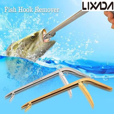 Lixada Extractor de anzuelos de pesca de acero inoxidable, herramienta de extracción de anzuelos