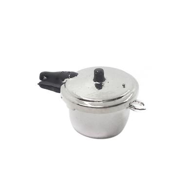 Model Pressure Cooker Dollhouses Kitchen 1:12 Scale Realistic Cookware Pressure Cooker Model for Creative Fun