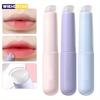 Silicone Lip Brushe with ABS Plastic Handle, Portable Lipstick & Lip Balm Applicator with Cap,Perfect Blending & Smudge Cover