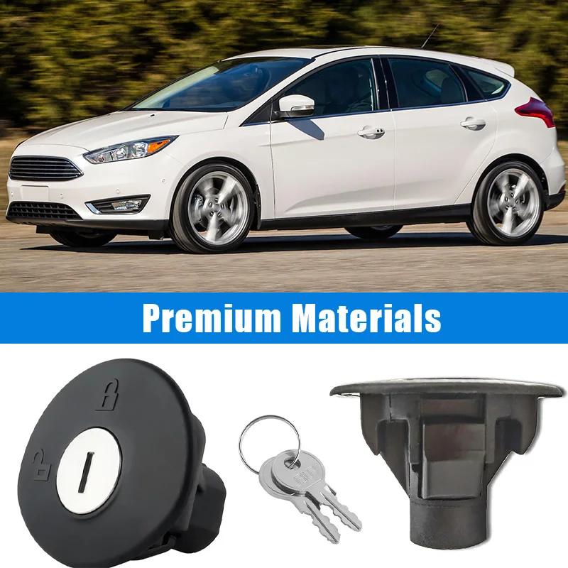 Fit For Ford Fiesta Focus F-150 Car Fuel Gas Tank Locking Cover Cap With Keys Auto Accessories Plastic Black #8U5Z-9C268-B