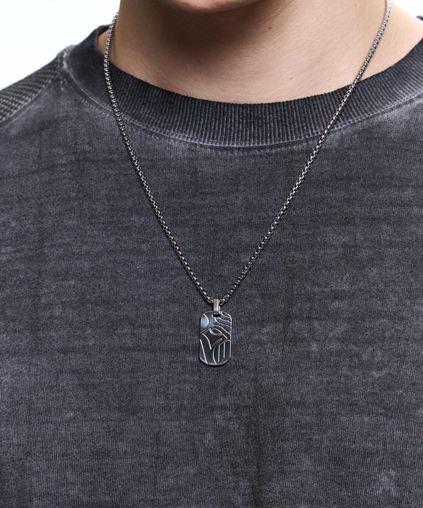 Rssc Enlarged Logo Necklace - Silver