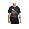 Men's Fashionable Versatile Quick-Dry Short Sleeve T-Shirt In Black