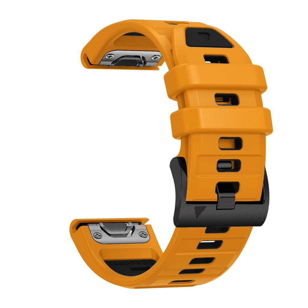 Řemínek k hodinkám Tactix 8 pro Garmin Fenix 8 47mm 51mm 7 7X 6 Pro 5 5X/Epix Pro/Descent G1 G2 QuickFit 22/26mm Silikonový náramek