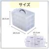 RAYTRUTH Beyblade Case, 3-Tier Storage, Holds 30 Beyblades, Clear