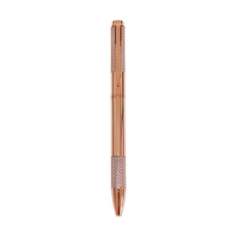 Gold Cross Metal Ballpoint Pen - Elegant Business & Student Writing Tool with Smooth Ink Flow