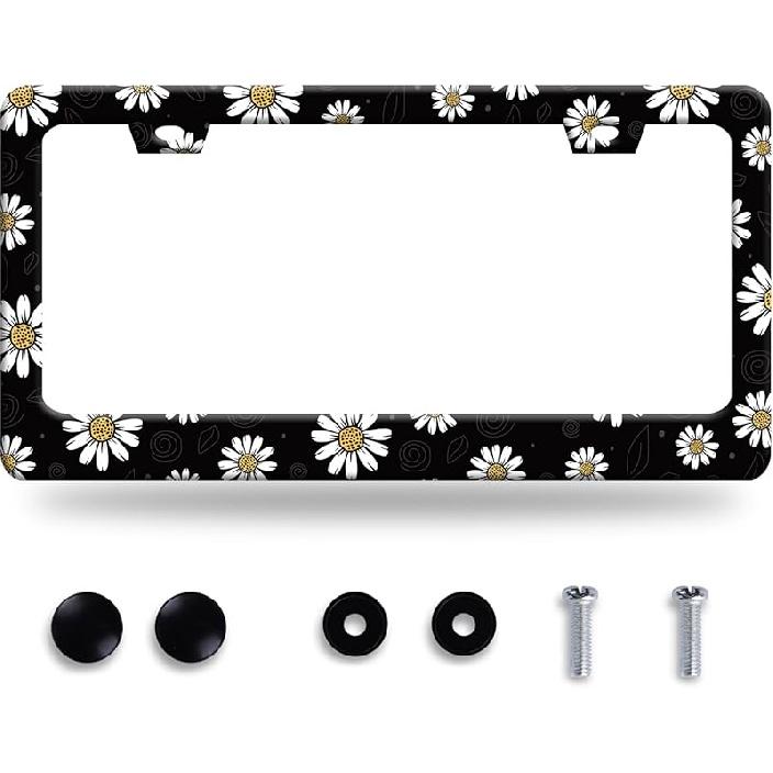I Hope Something Good Happens To You Today License Plate Frame Funny Text License Plate Frames Stainless Steel Accessories Cars Decor With 2 Holes