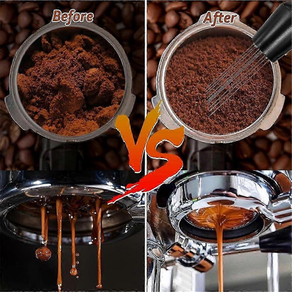 Set di 22 Accessori per Caffè Espresso con Pressino, Strumento WDT, Mescolino e Lattiera 51mm
