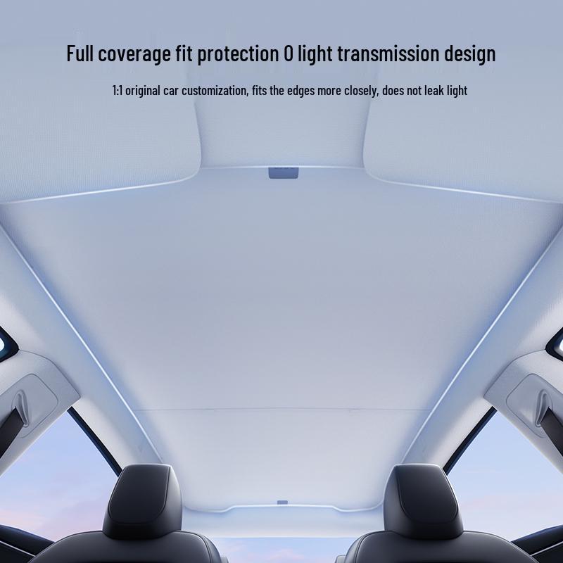 Tesla Model Y/3 Ice Crystal Honeycomb Sunshade for Sunroof