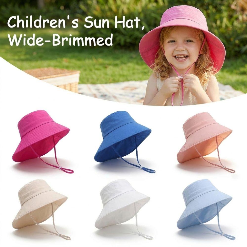 UV Protection Children's Sun Hat Breathable Neck Scarf Sun Cap 3-8 Years Old Unisex