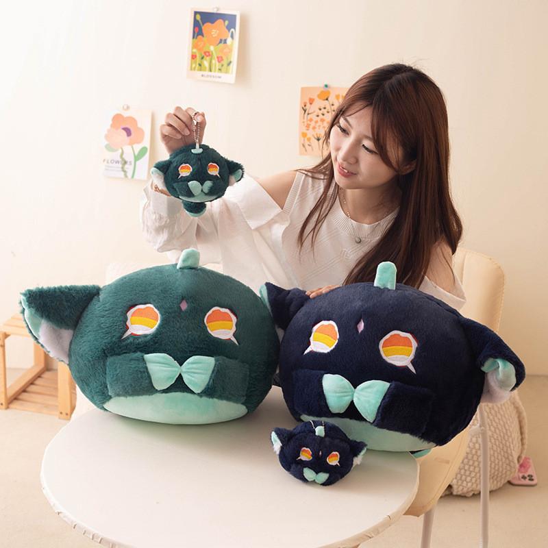 Genshin Xiao Impact Cat Plush Toy Animal Stuffed Doll Game Decoration Gifts
