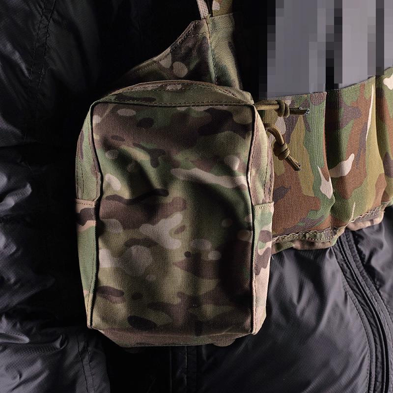 

MOLLE Lightweight GP zipper sundries storage vertical large-capacity bag