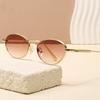 Lunettes de soleil rondes tendance en métal Style rétro classique Lunettes de soleil Unisexes