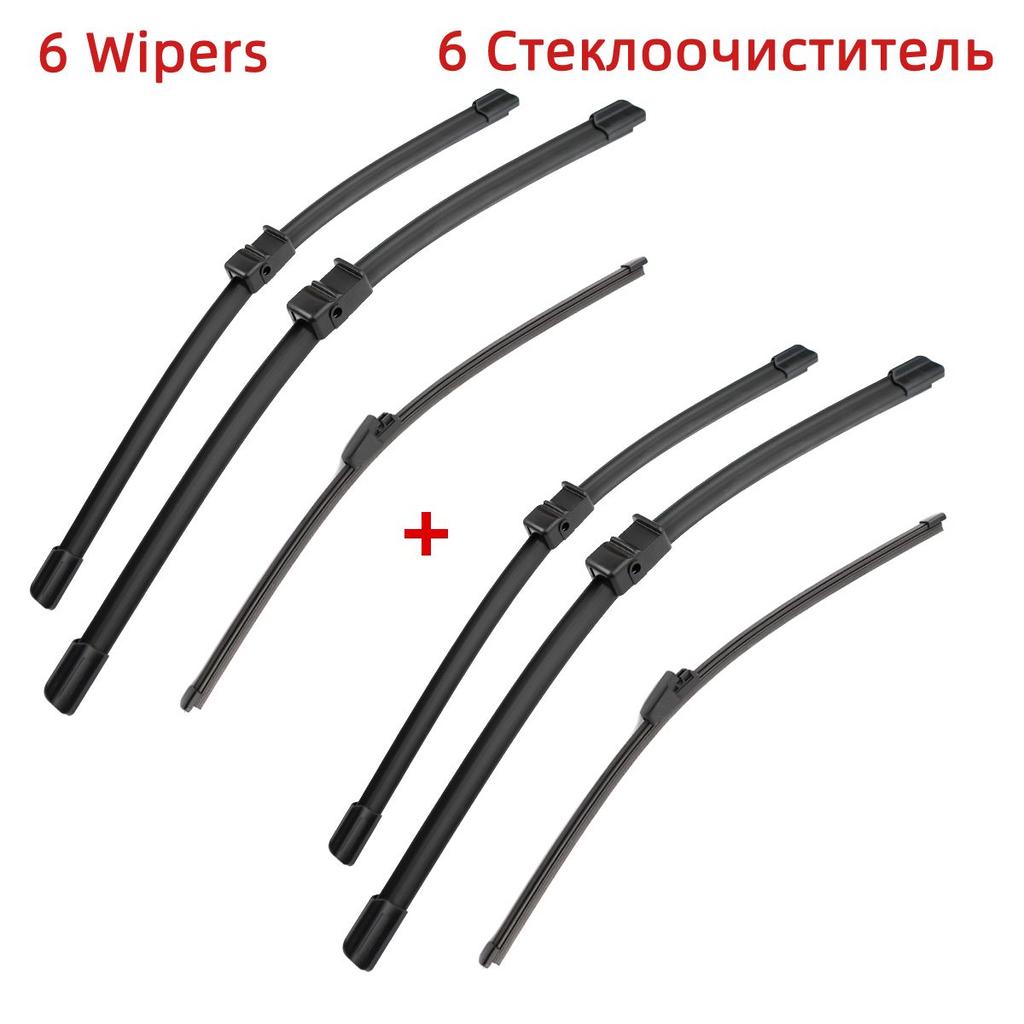 3PCS Wiper Blades For SKODA Octavia 2004-2011 24" 19" 16" Fit Front Windshield Windscreen Window Brushes Cutter Accessories 2006 2007 2008 2009 2010