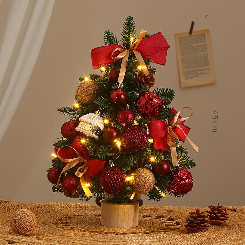 2024 Creative Desktop Christmas Tree Scene Decoration Set Ornaments