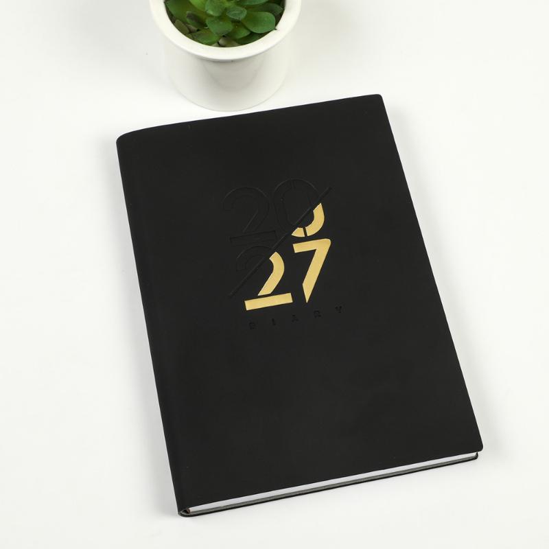 2027 English Work Schedule Planner Notepad Wear-resistant Thick Paper Efficiency Task List Notebook for Business Staff