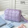 New Fashion Solid Color Soft Cotton Cosmetic Bag Portable Large Capacity Storage Bag Hand Carrying Cotton Clothes Wash Bag