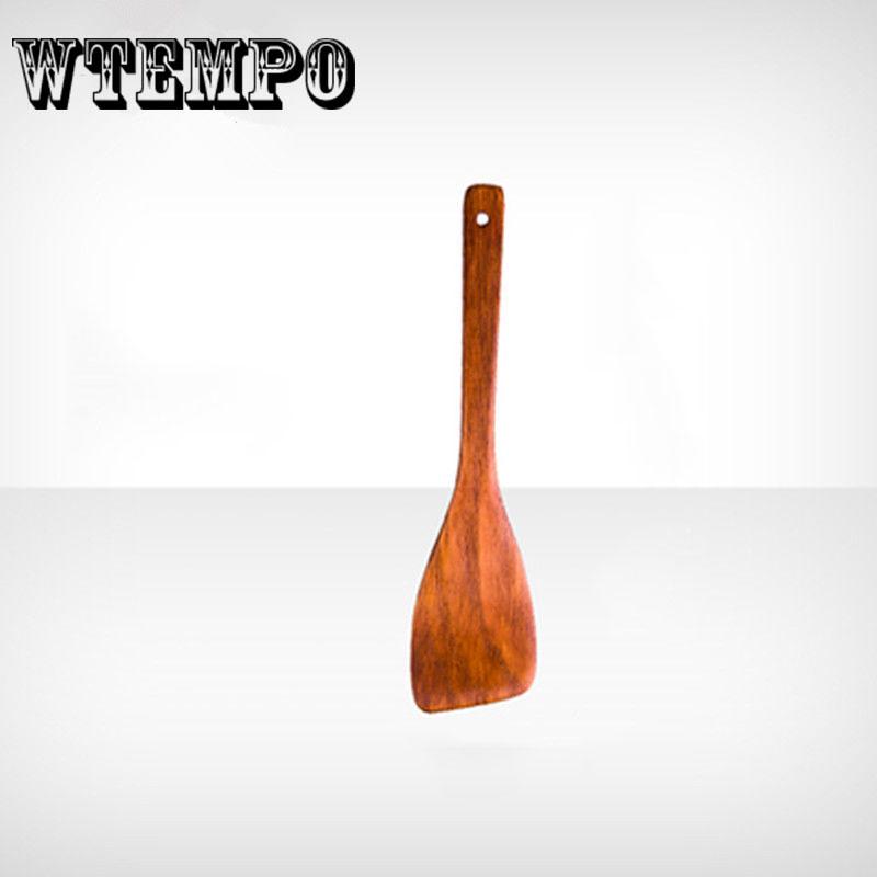 Деревянная лопатка для горшка, бамбуковая деревянная ложка, квадратная лопатка, кухонная лопатка, суповая ложка
