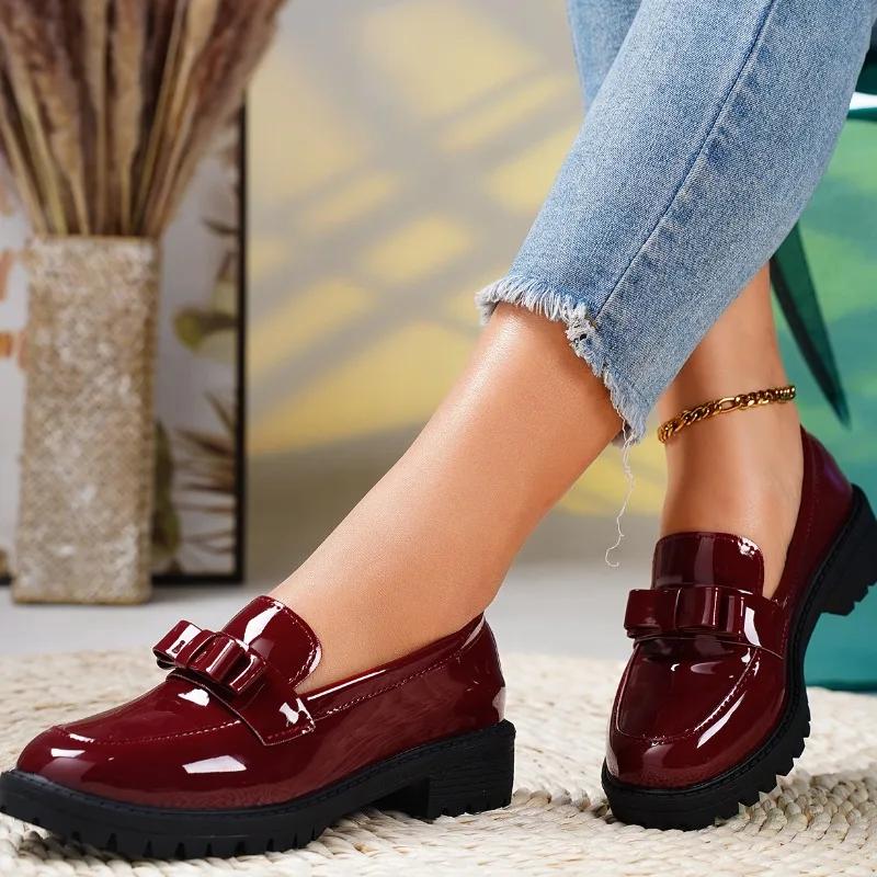 Letní Dámské Nová Móda Kulatá Špička Retro Jednobarevné Boty Mary Jane Denní Neformální Nakupování Dámské Vysoké Podpatky Zapatos Mujer