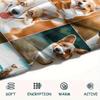 1Pc Corgi Print Flannel Blanket, High quality Comfortable for All Seasons, Home Decor, Warmth and Comfort, Perfect for Christmas Gifts